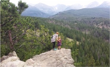 Intergenerational hiking in the Rockies